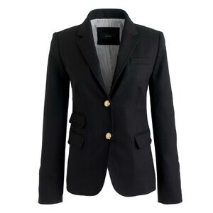 J. Crew NEVER WORN black wool Schoolboy blazer, size 2